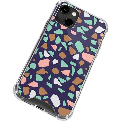 Midnight Terrazzo iPhone 13 Clear Case