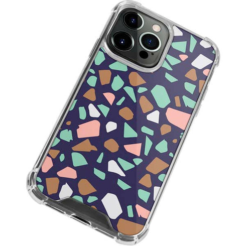Midnight Terrazzo iPhone 13 Pro Clear Case