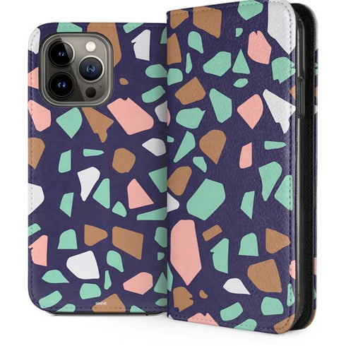 Midnight Terrazzo iPhone 13 Pro Max Folio Case