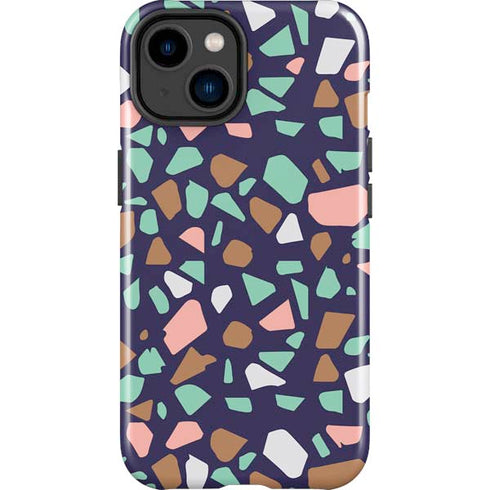 Midnight Terrazzo iPhone 14 Plus Impact Case