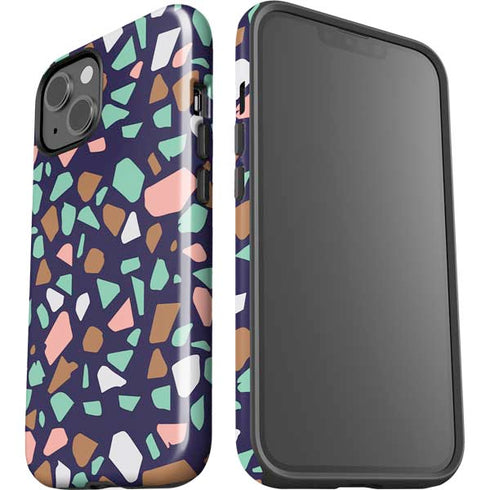 Midnight Terrazzo iPhone 15 Plus Impact Case
