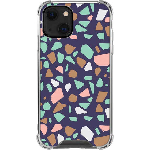 Midnight Terrazzo iPhone 14 Plus Clear Case