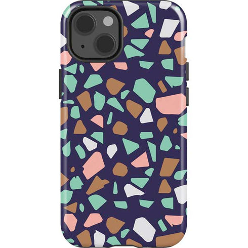 Midnight Terrazzo iPhone 15 Impact Case