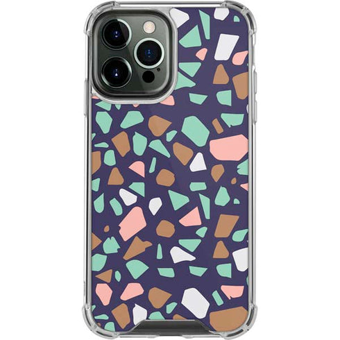 Midnight Terrazzo iPhone 14 Pro Max Clear Case