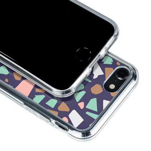 Midnight Terrazzo iPhone SE (2nd & 3rd Gen) Clear Case