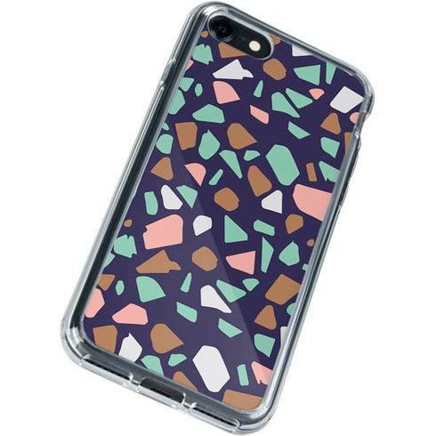 Midnight Terrazzo iPhone SE (2nd & 3rd Gen) Clear Case