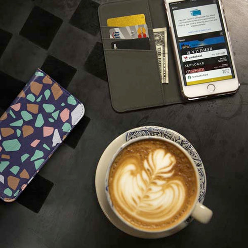 Midnight Terrazzo iPhone SE (2nd & 3rd Gen) Folio Case