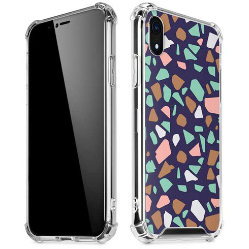 Midnight Terrazzo iPhone XR Clear Case