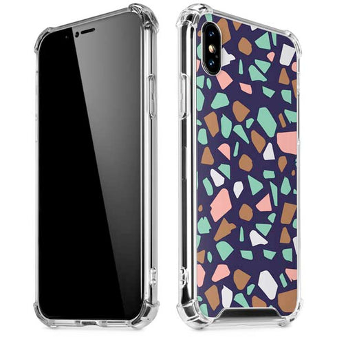Midnight Terrazzo iPhone XS Max Clear Case