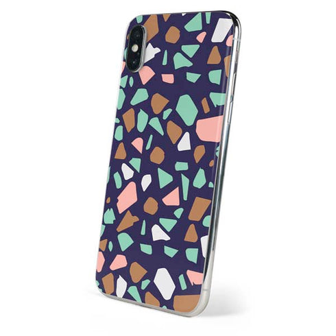 Midnight Terrazzo iPhone XS Skin
