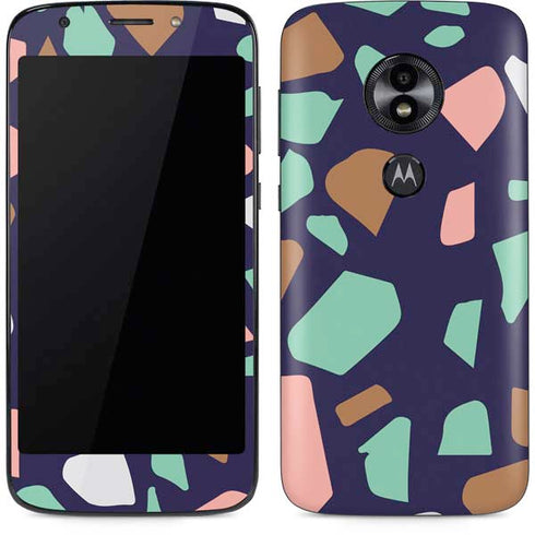 Midnight Terrazzo Moto E5 Play Skin