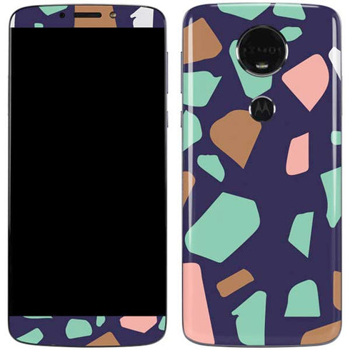 Midnight Terrazzo Moto E5 Plus Skin