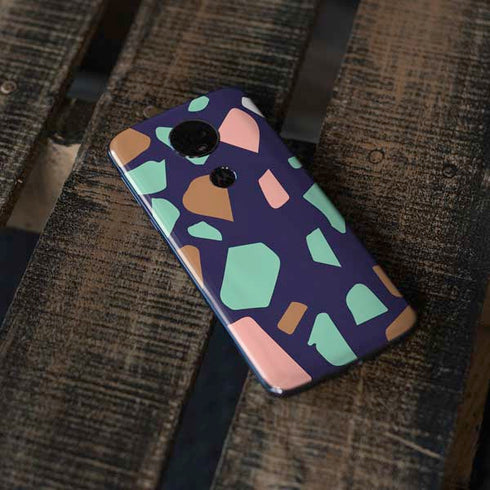 Midnight Terrazzo Moto E5 Plus Skin