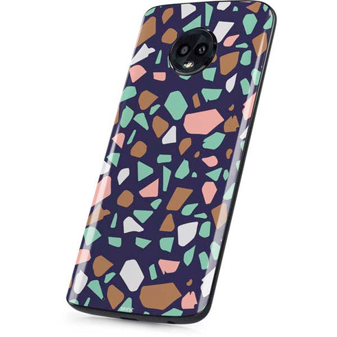 Midnight Terrazzo Moto G6 Skin