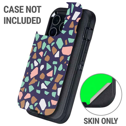 Midnight Terrazzo Otterbox Defender iPhone Skin