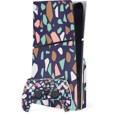 Midnight Terrazzo PS5 Slim Disk Bundle Skin