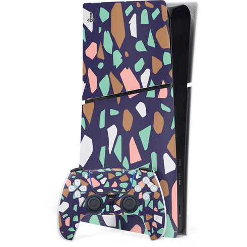 Midnight Terrazzo PS5 Slim Digital Edition Bundle Skin