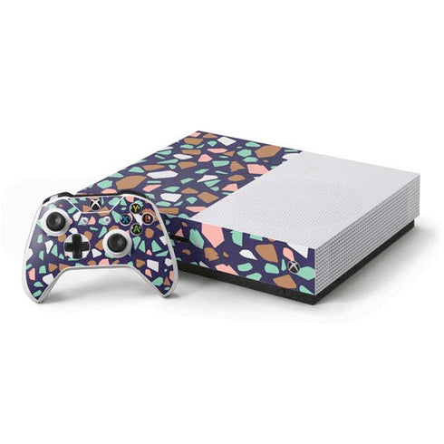 Midnight Terrazzo Xbox One S Console and Controller Bundle Skin