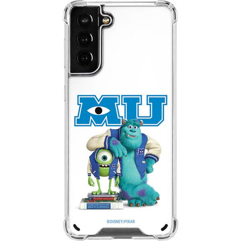 Disney Monsters University Mike and Sully Galaxy S21 Plus 5G Clear Case