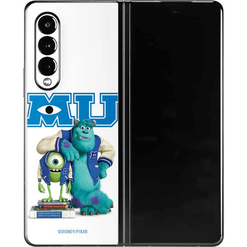 Disney Monsters University Mike and Sully Galaxy Z Fold3 5G Skin