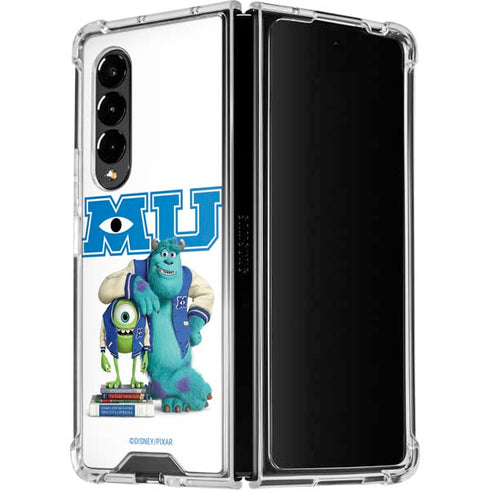 Disney Monsters University Mike and Sully Galaxy Z Fold4 5G Clear Case