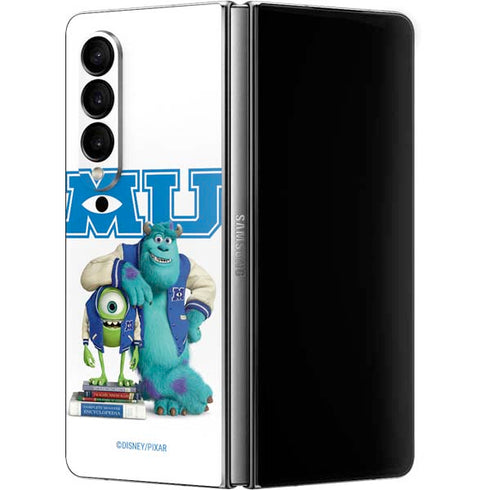 Disney Monsters University Mike and Sully Galaxy Z Fold4 5G Skin