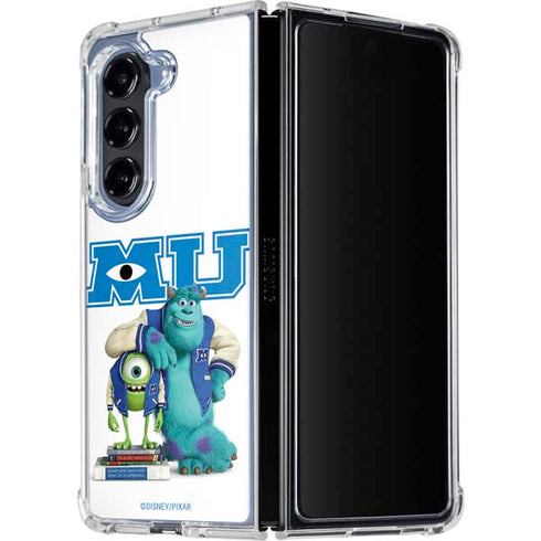 Disney Monsters University Mike and Sully Galaxy Z Fold5 5G Clear Case