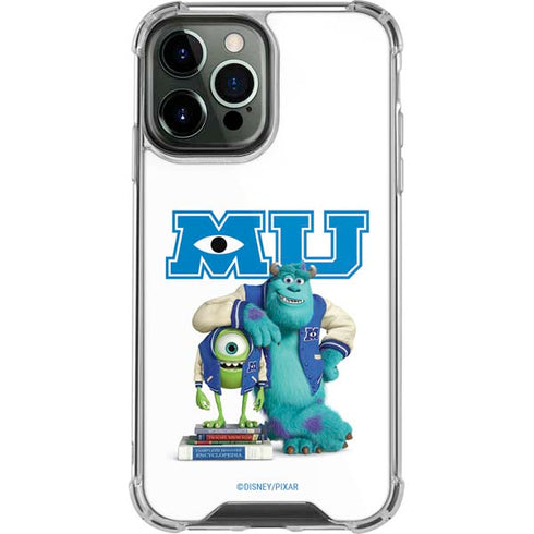 Disney Monsters University Mike and Sully iPhone 14 Pro Max Clear Case