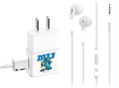 Disney Monsters University Mike and Sully Phone Charger Skin