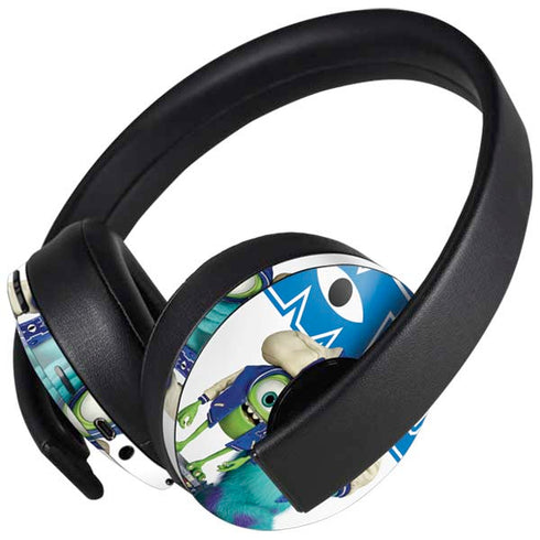 Disney Monsters University Mike and Sully PlayStation 4 Gold Wireless Headset Skin