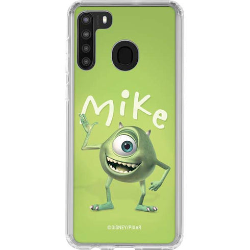 Disney Monsters Inc. Mike Portrait Galaxy A21 Clear Case