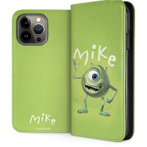 Disney Monsters Inc. Mike Portrait iPhone 13 Pro Max Folio Case