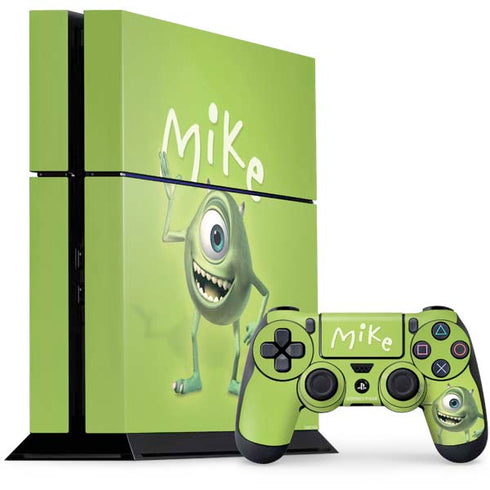 Disney Monsters Inc. Mike Portrait PS4 Console and Controller Bundle Skin