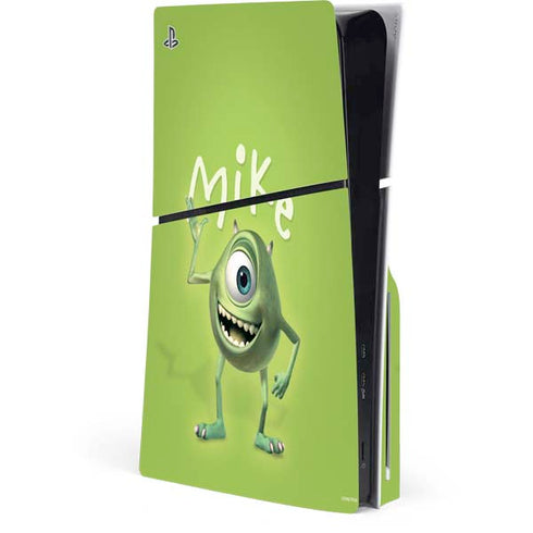 Disney Monsters Inc. Mike Portrait PS5 Slim Disk Console Skin