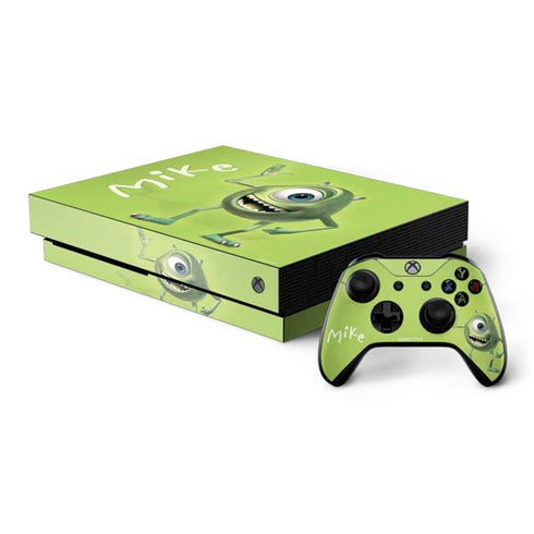 Disney Monsters Inc. Mike Portrait Xbox One X Bundle Skin
