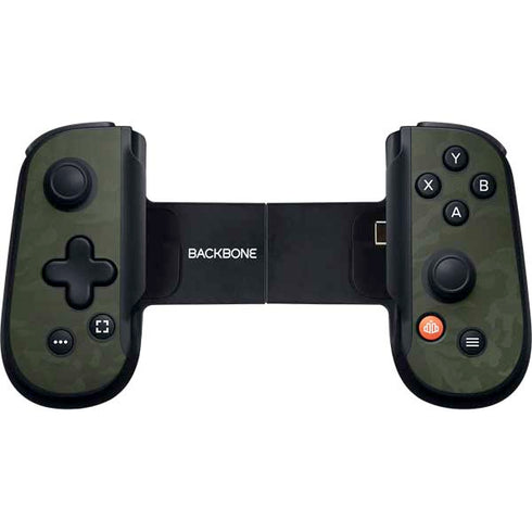 Military Green Shadow Camo Backbone One for iPhone Game Controller Skin