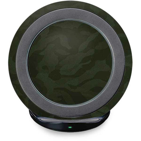 Military Green Shadow Camo Fast Charge Wireless Charging Stand Skin