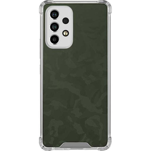 Military Green Shadow Camo Galaxy A53 5G Clear Case