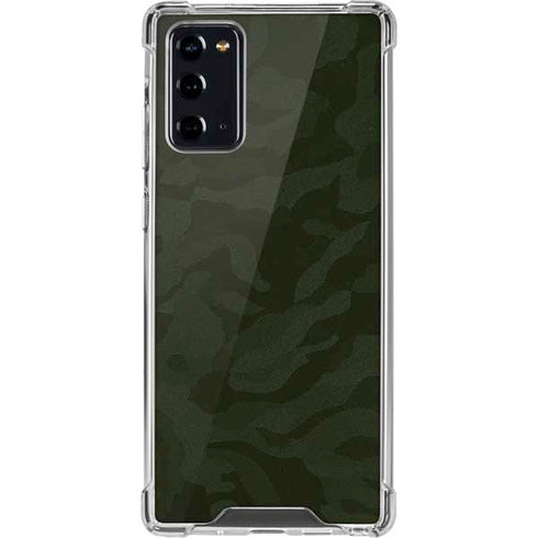 Military Green Shadow Camo Galaxy Note20 5G Clear Case