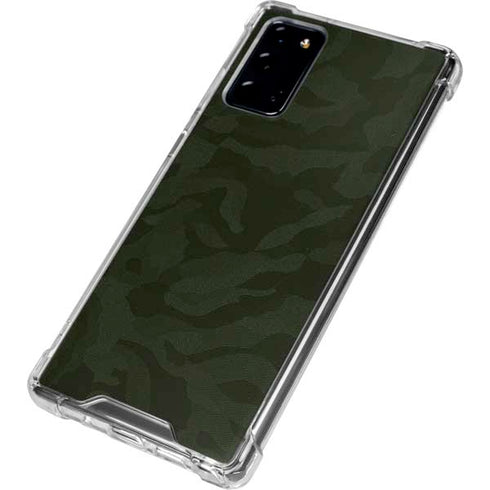 Military Green Shadow Camo Galaxy Note20 5G Clear Case