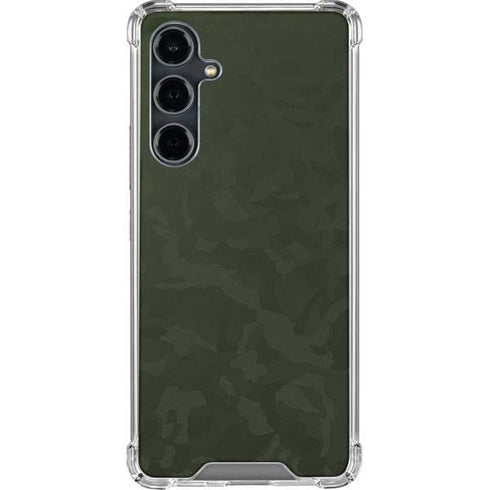 Military Green Shadow Camo Galaxy S23 FE Clear Case