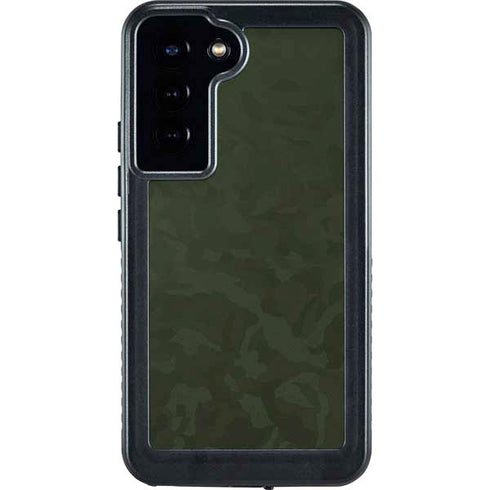 Military Green Shadow Camo Galaxy S23 Plus Waterproof Case