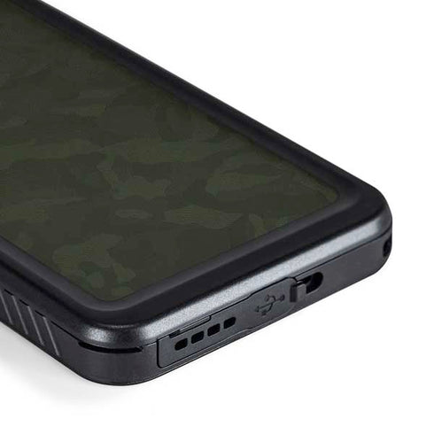 Military Green Shadow Camo Galaxy S23 Plus Waterproof Case