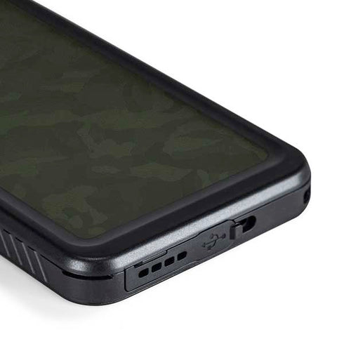Military Green Shadow Camo Galaxy S23 Waterproof Case