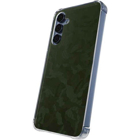 Military Green Shadow Camo Galaxy S24 Clear Case