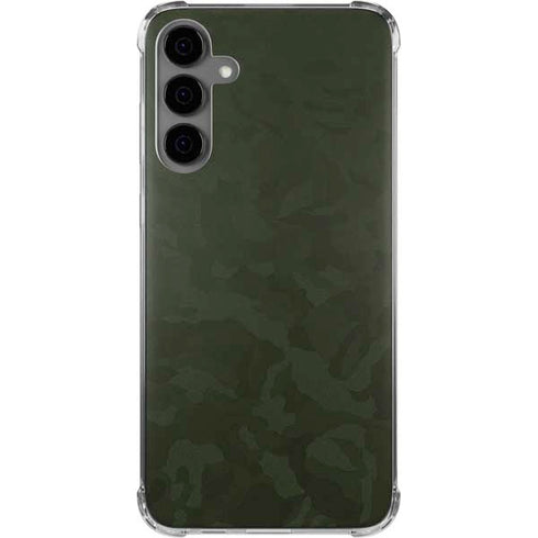 Military Green Shadow Camo Galaxy S24 Plus Clear Case