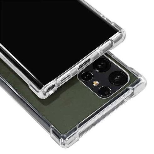 Military Green Shadow Camo Galaxy S24 Ultra Clear Case