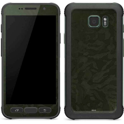Military Green Shadow Camo Galaxy S7 Active Skin