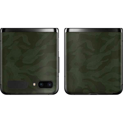 Military Green Shadow Camo Galaxy Z Flip Skin