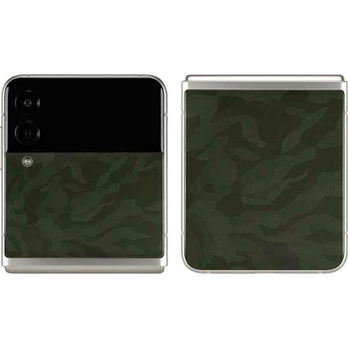 Military Green Shadow Camo Galaxy Z Flip3 5G Skin